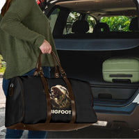 Bigfoot Blowing Wishes Dandelion Travel Bag Vintage Sasquatch Art Forest Mountain Nature