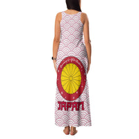 Japan Christmas Family Matching Tank Maxi Dress and Hawaiian Shirt with Sleeping Polar Bear Pine Trees and Chrysanthemum Crest Pattern - Wonder Print Shop