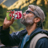 Japan Christmas 4 in 1 Can Cooler Tumbler with Santa Mount Fuji Rising Sun and Festive Pattern Design - Wonder Print Shop