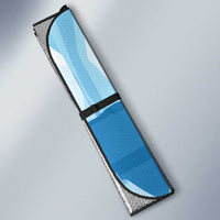 Christmas Fishing Auto Sun Shade with Santa Claus Reindeer Iceberg and Merry Fishmas Design - Wonder Print Shop