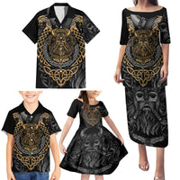 Viking Warrior Tatto Family Matching Puletasi Dress and Hawaiian Shirt Valhalla Is Calling - Wonder Print Shop