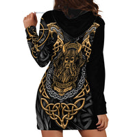 Viking Warrior Tatto Hoodie Dress Valhalla Is Calling - Wonder Print Shop