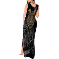 Viking Warrior Tatto Tank Maxi Dress Valhalla Is Calling - Wonder Print Shop