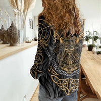 Viking Warrior Tatto Women Casual Shirt Valhalla Is Calling - Wonder Print Shop