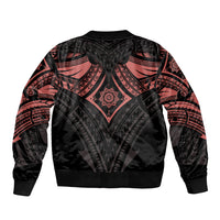 Feminine Polynesian Bomber Jacket Mandala Tattoo Style - Wonder Print Shop