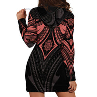 Feminine Polynesian Hoodie Dress Mandala Tattoo Style - Wonder Print Shop
