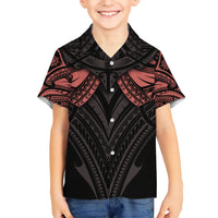 Feminine Polynesian Kid Hawaiian Shirt Mandala Tattoo Style - Wonder Print Shop