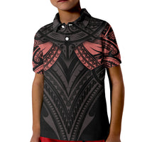 Feminine Polynesian Kid Polo Shirt Mandala Tattoo Style - Wonder Print Shop