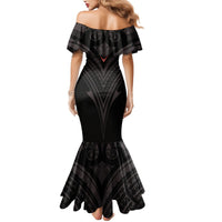Feminine Polynesian Mermaid Dress Mandala Tattoo Style - Wonder Print Shop