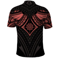 Feminine Polynesian Polo Shirt Mandala Tattoo Style - Wonder Print Shop