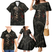 Work Like A Captain Play Like A Pirate Family Matching Mermaid Dress and Hawaiian Shirt - Wonder Print Shop