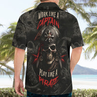 Work Like A Captain Play Like A Pirate Hawaiian Shirt - Wonder Print Shop
