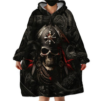 Work Like A Captain Play Like A Pirate Wearable Blanket Hoodie - Wonder Print Shop