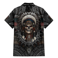 Skull Native American Warrior Family Matching Mermaid Dress and Hawaiian Shirt - Wonder Print Shop