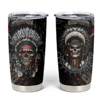 Skull Native American Warrior Tumbler Cup - Wonder Print Shop