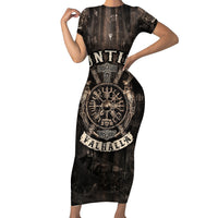 Until Valhalla Viking Family Matching Short Sleeve Bodycon Dress and Hawaiian Shirt - Wonder Print Shop