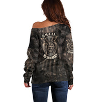 Until Valhalla Viking Off Shoulder Sweater - Wonder Print Shop