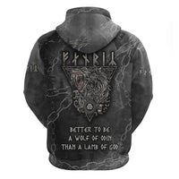 Fenir Viking Hoodie Better to be a Wolf of Odin - Wonder Print Shop