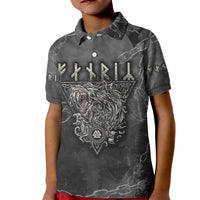 Fenir Viking Kid Polo Shirt Better to be a Wolf of Odin - Wonder Print Shop