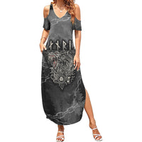 Fenir Viking Summer Maxi Dress Better to be a Wolf of Odin - Wonder Print Shop