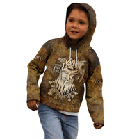 Odin Viking Kid Hoodie Valknut, Ravens, and Enchanted Forest - Wonder Print Shop