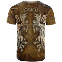 Odin Viking T Shirt Valknut, Ravens, and Enchanted Forest - Wonder Print Shop