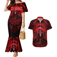 The Older We Get The Less Life In Prison Is A Deterrent Couples Matching Mermaid Dress and Hawaiian Shirt - Wonder Print Shop
