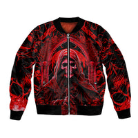 The Older We Get The Less Life In Prison Is A Deterrent Sleeve Zip Bomber Jacket - Wonder Print Shop