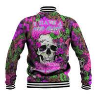 I Have A Good Heart But Bless This Mouth Baseball Jacket - Wonder Print Shop