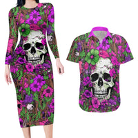 I Have A Good Heart But Bless This Mouth Couples Matching Long Sleeve Bodycon Dress and Hawaiian Shirt - Wonder Print Shop