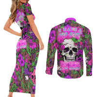 I Have A Good Heart But Bless This Mouth Couples Matching Short Sleeve Bodycon Dress and Long Sleeve Button Shirts - Wonder Print Shop