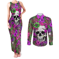 I Have A Good Heart But Bless This Mouth Couples Matching Tank Maxi Dress and Long Sleeve Button Shirts - Wonder Print Shop