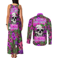 I Have A Good Heart But Bless This Mouth Couples Matching Tank Maxi Dress and Long Sleeve Button Shirts - Wonder Print Shop