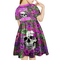 I Have A Good Heart But Bless This Mouth Kid Short Sleeve Dress - Wonder Print Shop