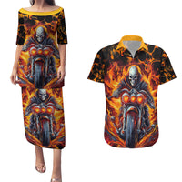 Be Come The Monster And Show Your True Smile Couples Matching Puletasi Dress and Hawaiian Shirt - Wonder Print Shop