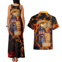 Be Come The Monster And Show Your True Smile Couples Matching Tank Maxi Dress and Hawaiian Shirt - Wonder Print Shop