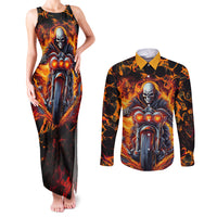 Be Come The Monster And Show Your True Smile Couples Matching Tank Maxi Dress and Long Sleeve Button Shirts - Wonder Print Shop
