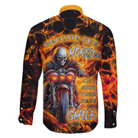 Be Come The Monster And Show Your True Smile Family Matching Off Shoulder Long Sleeve Dress and Hawaiian Shirt - Wonder Print Shop