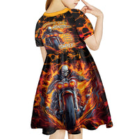 Be Come The Monster And Show Your True Smile Kid Short Sleeve Dress - Wonder Print Shop