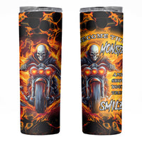 Be Come The Monster And Show Your True Smile Skinny Tumbler - Wonder Print Shop