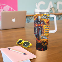 Be Come The Monster And Show Your True Smile Tumbler With Handle - Wonder Print Shop