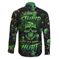 I Can Fix Stupid But Is Gonna Hurt Family Matching Long Sleeve Bodycon Dress and Hawaiian Shirt - Wonder Print Shop