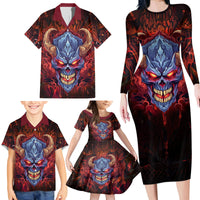 The Only Thing That Can Stop Me Is Me Family Matching Long Sleeve Bodycon Dress and Hawaiian Shirt - Wonder Print Shop