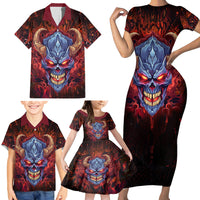 The Only Thing That Can Stop Me Is Me Family Matching Short Sleeve Bodycon Dress and Hawaiian Shirt - Wonder Print Shop