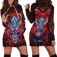 The Only Thing That Can Stop Me Is Me Hoodie Dress - Wonder Print Shop