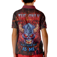 The Only Thing That Can Stop Me Is Me Kid Polo Shirt - Wonder Print Shop