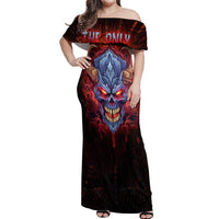 The Only Thing That Can Stop Me Is Me Off Shoulder Maxi Dress - Wonder Print Shop