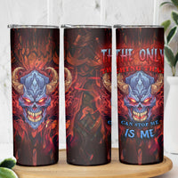 The Only Thing That Can Stop Me Is Me Skinny Tumbler - Wonder Print Shop