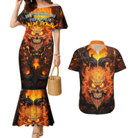 Don't Make Me Mad Couples Matching Mermaid Dress and Hawaiian Shirt - Wonder Print Shop
