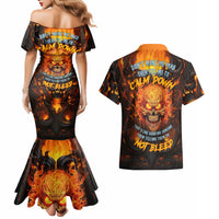 Don't Make Me Mad Couples Matching Mermaid Dress and Hawaiian Shirt - Wonder Print Shop